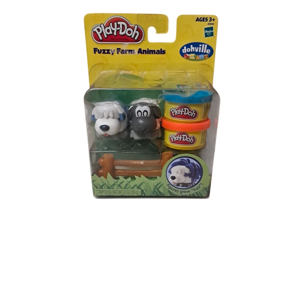 Play-Doh‎ Fuzzy Farm Animals Dohville NIB
